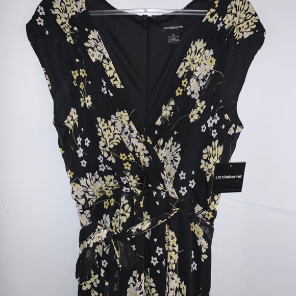 NWT Liz Claiborne Sleeveless Floral Dress - Picture 4 of 10